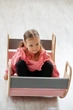 Дитяче ліжечко-качалка Luna Toys Baby-girl colour - зображення 3