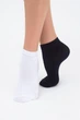 Носки женские низкие 2 пары Giulia WS2 CLASSIC 36/39 Multicolor black white хлопковые - изображение 2