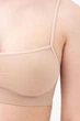 Бесшовный топ на тонких бретелях Giulia CAMI TOP S/M Beige-naturale, женский повседневный топ, из микрофибры - изображение 5