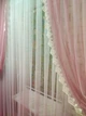 Комплект Декорин Амбре Тюли 300x245 см 2 шт тюль 600х245 1 шт магнитные подхваты 2 шт Бело-розовый - изображение 6