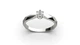 Каблучка Lunet Jewellery з білого золота, з діамантом 16 розмір 22991121 - изображение 3