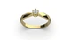 Каблучка Lunet Jewellery з червоного золота, з діамантом 18.5 розмір 23202421 - изображение 3