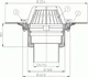 Кровельная воронка HL Hutterer & Lechner GmbH HL62 ( Австрия) с вертикальным выпуском, с фланцем из нержавеющей стали и листвоуловителем - изображение 3