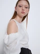 Топ женский Zara 2225/205/712 M Молочный (02225205712031) - изображение 5