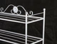 Полиця для взуття металева кована Ferrum Prestige White Silver, 70х30х55см., обувница, в передпокій, гарантія 1 рік - зображення 2