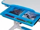 Комплект парта і стільчик Evo-Kids BD-08 стільниця біла / колір блакитний BD-08 BL - зображення 8