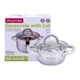 Каструля з кришкою Kamille 1л з нержавіючої сталі для приготування їжі для індукції і газу KM-5614S - изображение 1