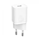 Сетевое зарядное устройство Baseus Super Si QC PD3.0 20W Type-C 3A + Кабель 2.3A Type-C to Lightning 1м Белый - изображение 2