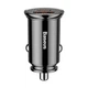 Автомобільний зарядний пристрій Baseus Circular Plastic A+C 30W PPS QC4.0 Quick Car Charger - Black - зображення 1