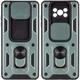 Ударопрочный чехол Camshield Serge Ring для Xiaomi Poco X3 NFC / Poco X3 Pro Зеленый Без бренда - изображение 5