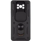 Ударопрочный чехол Camshield Serge Ring для Xiaomi Poco X3 NFC / Poco X3 Pro Черный Без бренда - изображение 4