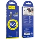 Дата кабель Hoco X21 Plus Silicone Lightning Cable (0.25m) Black / White - зображення 4