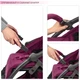 Всесезонная детская коляска El Camino с поворотными передними колесами ME 1034L HANDY Sangria - изображение 7