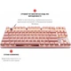 Клавіатура Motospeed GK82 Outemu Red (mtgk82pmr) Pink USB - зображення 3