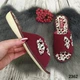 Тапочки жіночі кімнатні Белста бордові відкриті 37 р (24 см) - зображення 4