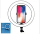 Кольцевая светодиодная LED лампа со штативом - изображение 2
