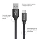 Кабель ColorWay USB - USB-C (M/M), 2 м Black (CW-CBUC008-BK) - изображение 2