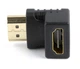 Адаптер Cablexpert (A-HDMI90-FML) HDMI-HDMI, угол 90 градусов, черный - изображение 2