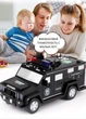 Электронная детская копилка - сейф Полицейская машина Cash Truck с кодовым замком купюроприемником и отпечатком пальца Черная - изображение 2