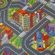 Ковролин AW Биг Сити 2,5м серый с рисунком - изображение 1
