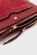 Женская бордовая кожаная сумка Hanna Double Zip Cro Accessorize OS 290035 - изображение 4