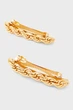 Женские золотистые заколки (2 шт) GOLD CHAIN CLIPS Accessorize OS 286031 - изображение 3