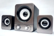 Колонки Aurora с сабвуфером для компьютера Good Sound 2.1 FT-25 Серебряные - изображение 1