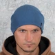 Жіноча в'язана шапка КАНТА Fashion Hat розмір універсальний 50-60 джинс (OC-481) - зображення 4