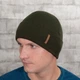 Мужская вязаная шапка КАНТА Fashion Hat на флисе 50-60 Хаки (MC-101) - изображение 1