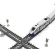 Детская железная дорога Power Train BSQ 2186 70 элементов со светом и туннелями длина путей 900 см - изображение 4
