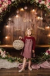 Платье Monna Rosa Milano 19738 Бордовый 110-116 см - изображение 4