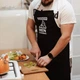 Фартух кухонний з написом Danger men cooking чорний - зображення 2