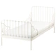 Раздвижная кровать с реечным дном IKEA МИННЕН, белый, 80x200 см, 291.239.58 - изображение 1