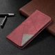 Чехол-книжка с кармашками UniCase Geometric Pattern для Samsung Galaxy M32 (M325) - Red - изображение 5