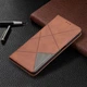 Чехол-книжка с кармашками UniCase Geometric Pattern для Samsung Galaxy M32 (M325) - Coffee - изображение 5