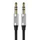 Аудио-кабель Baseus Yiven M30 3.5мм-M/3.5 мм-M, 1.5м, Silver/Black (CAM30-CS1) - изображение 1