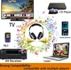 Беспроводные наушники Artiste ADH300 Hi-Fi Stereo 2.4G Black ля ТВ или ПК - изображение 15