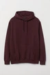Худи H&M Relaxed Fit размер M бордовый 0685814006 - изображение 1