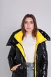 Стильный зимний длинный женский пуховик с капюшоном Yimosis 1758 L черный - изображение 2