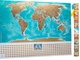 Cкретч карта мира My Map Flags English на английском, карта путешествий - изображение 1