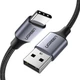 Дата кабель USB 2.0 AM to USB-C 1.0m US288 Aluminum Braid Black Ugreen (60126) - изображение 1