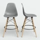 Стілець барний Accord Kordo Eames Chair сірий 460x420x1080 мм - зображення 2