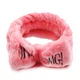 Косметична пов'язка для волосся OMG Oxa плюшева Dark Pink 2789 - зображення 2