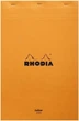 Блокнот Rhodia Legal Pad №119 Yellow A4+ помаранчевий жовті аркуші в лінію - изображение 1
