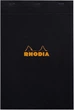 Блокнот Rhodia Pad №19 A4+ чорний в клітинку - изображение 1