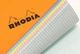 Блокнот Rhodia Pad №120 A4+ Rainbow помаранчевий в клітинку різнокольорові аркуші - изображение 2