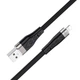 Кабель Hoco X53 USB to Lightning 1m черный - изображение 1