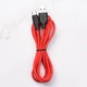 Кабель Hoco X21 Plus USB для Type-C 2m чорно-червоний - зображення 2