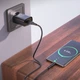 Мережевий зарядний пристрій Borofone BN1, USB, чорний, кабель USB to Type-C - зображення 4