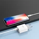 Сетевое зарядное устройство Hoco C80A USB/ Type-C PD QC 20W 3.1A Type-C to Lightning белое - изображение 2
